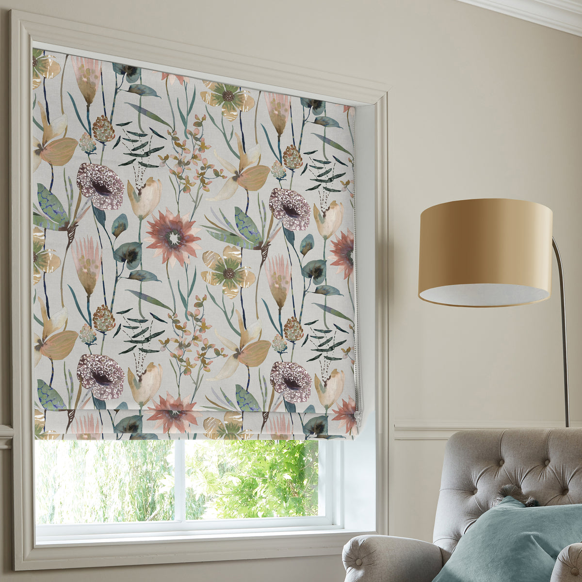 Voyage Oceania Made to Measure Roman Blind Sandstone