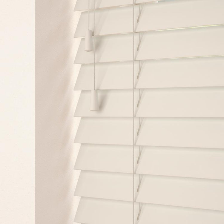 50mm Primary Wood Wooden Venetian Made To Measure Blind Old
