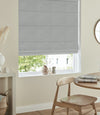 Florence Velvet Made to Measure Roman Blind Silver