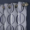 Omega Ready Made Eyelet Curtains Navy