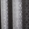 Oriental Ready Made Eyelet Curtains Silver