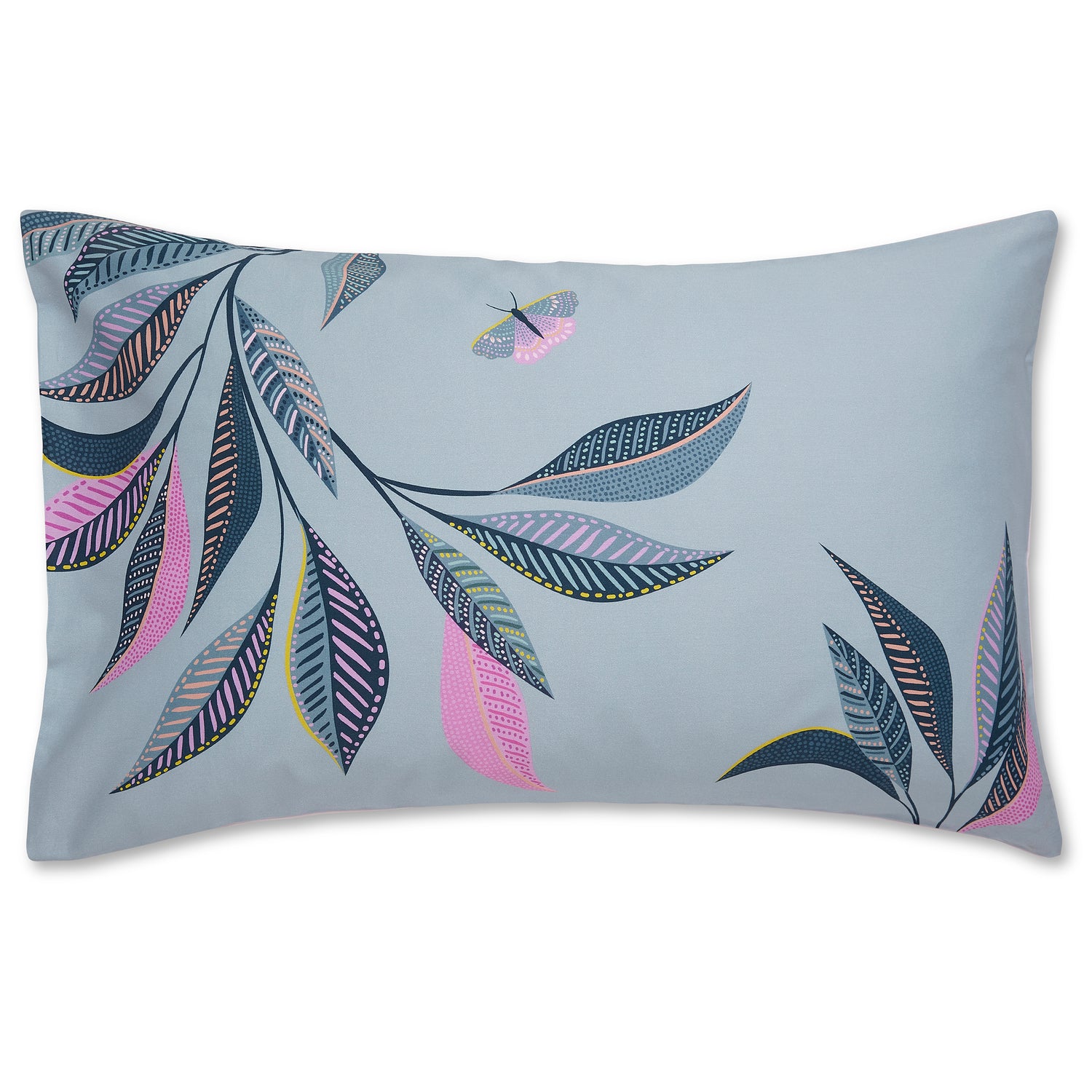 Sara Miller Ornamental Peacock Duvet Cover Bedding Set Dusky Blue