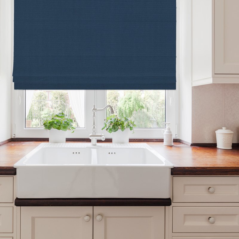 Oslo Made to Measure Roman Blind Indigo