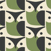 Orla Kiely Owl Made to Measure Roller Blind Chalky Green