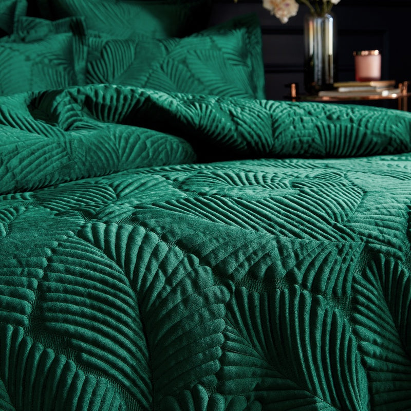 Paoletti Palmeria Duvet Cover Bedding Set Emerald