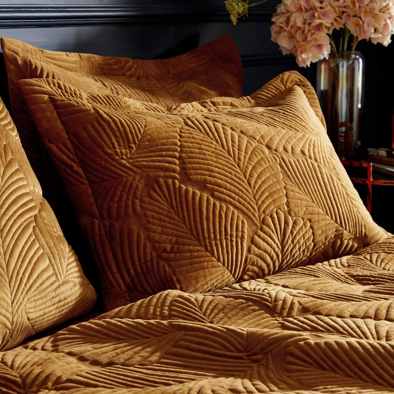 Paoletti Palmeria Duvet Cover Bedding Set Gold