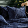 Paoletti Palmeria Duvet Cover Bedding Set Navy