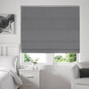 Cotton Panama Made to Measure Roman Blind Charcoal