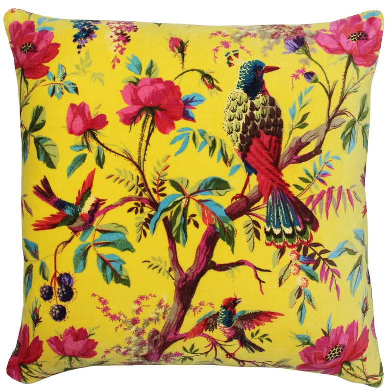 Paoletti Paradise Filled Cushion 50cm x 50cm Yellow