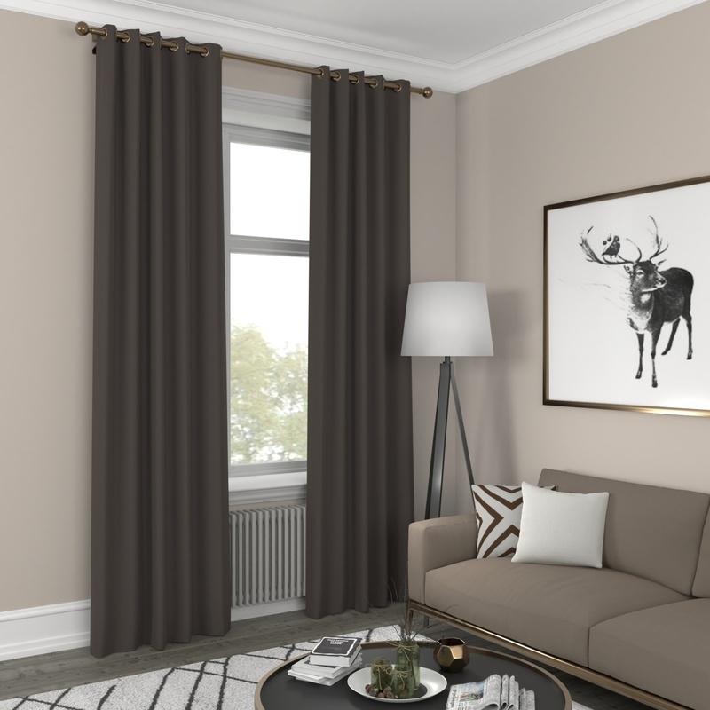 Paris Made to Measure Curtain Dark Chocolate