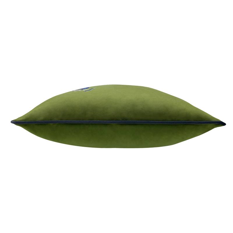 Evans Lichfield Peacock Filled Cushion 43cm x 43cm Olive