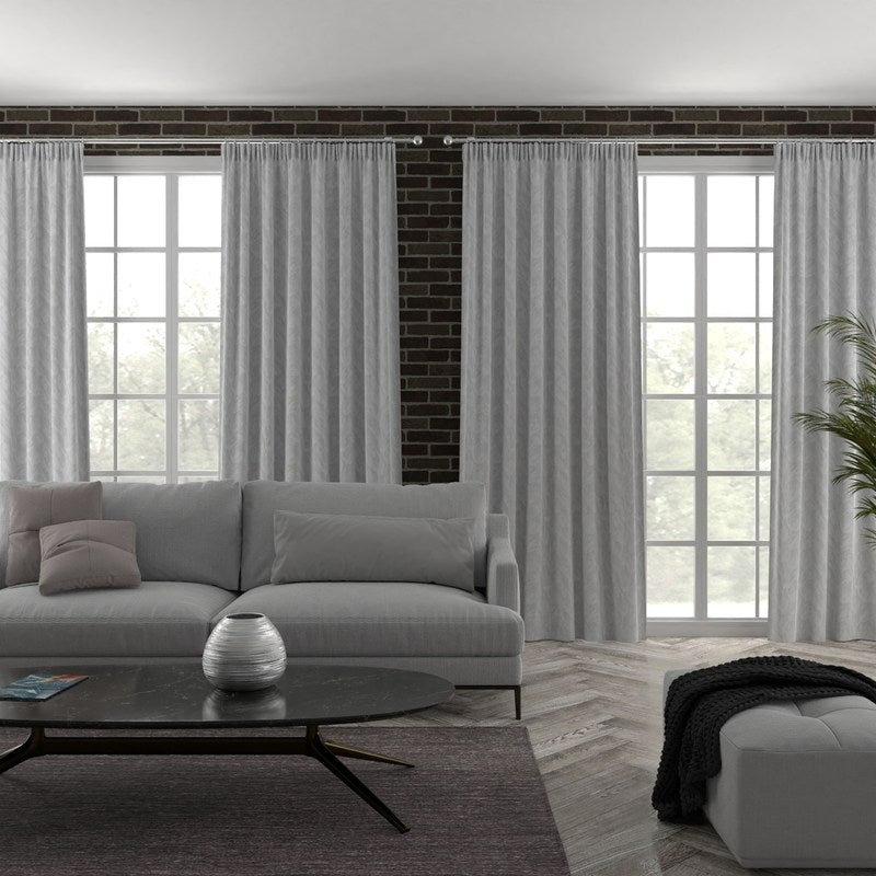 Pekin Made to Measure Curtain Silver