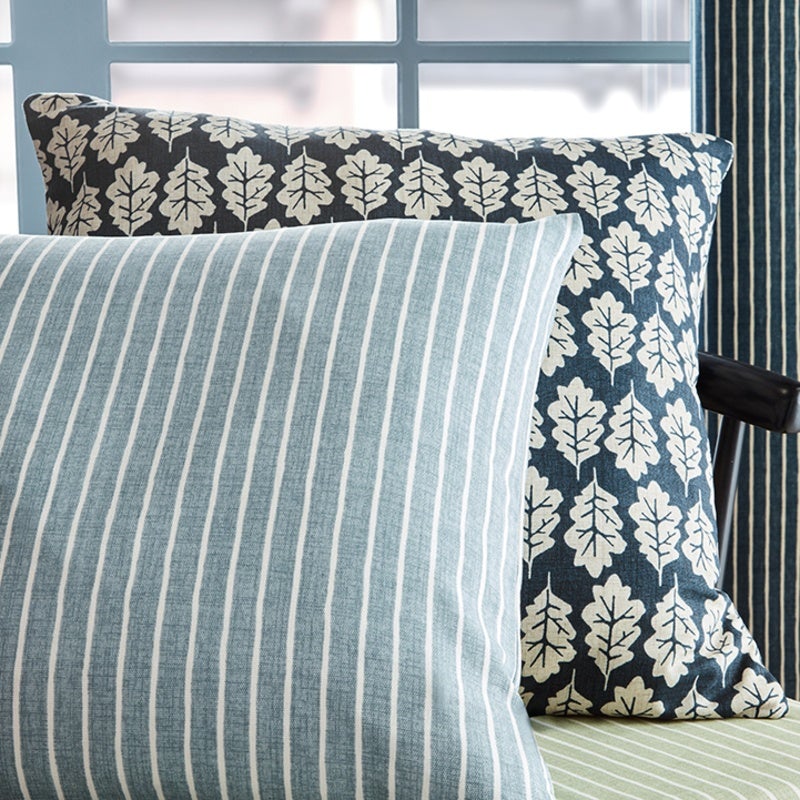 iLiv Pencil Stripe Fabric Ocean