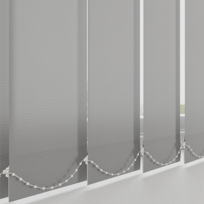 Plain PVC Blackout Made to Measure Vertical Blind Granite