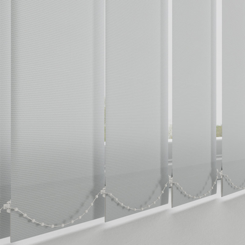 Plain PVC Blackout Made to Measure Vertical Blind Grey