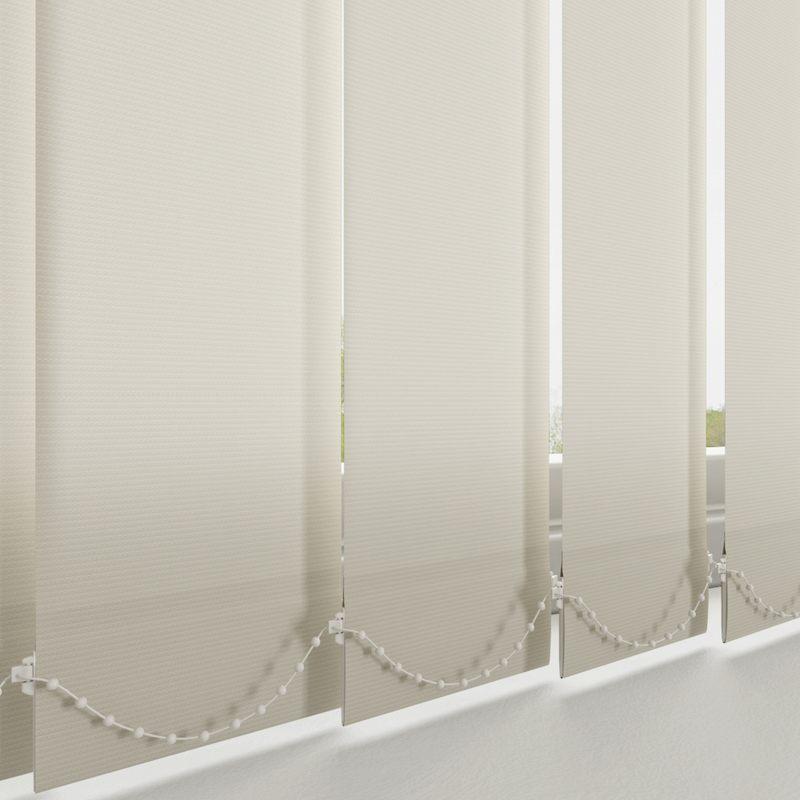 Plain PVC Blackout Made to Measure Vertical Blind Linen