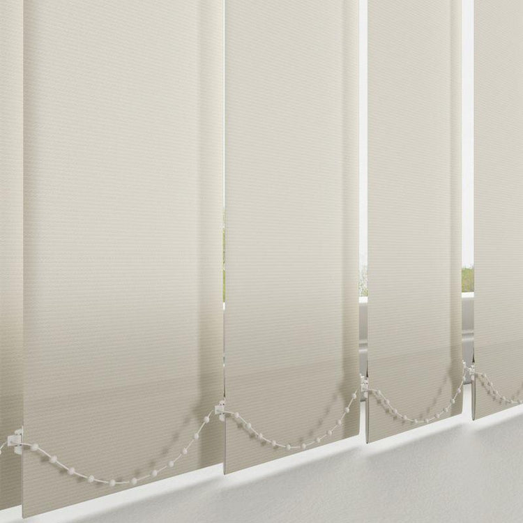 Plain PVC Blackout Made to Measure Vertical Blind Linen