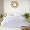 Yard Polka Tuft Duvet Cover Bedding Set White