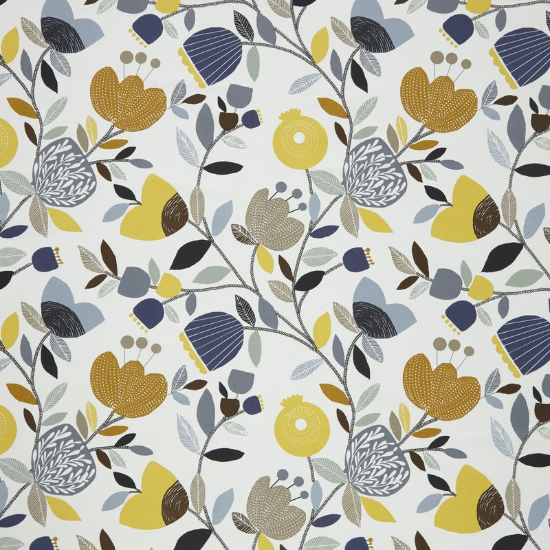 iLiv Pomegranate Trail Fabric Ochre