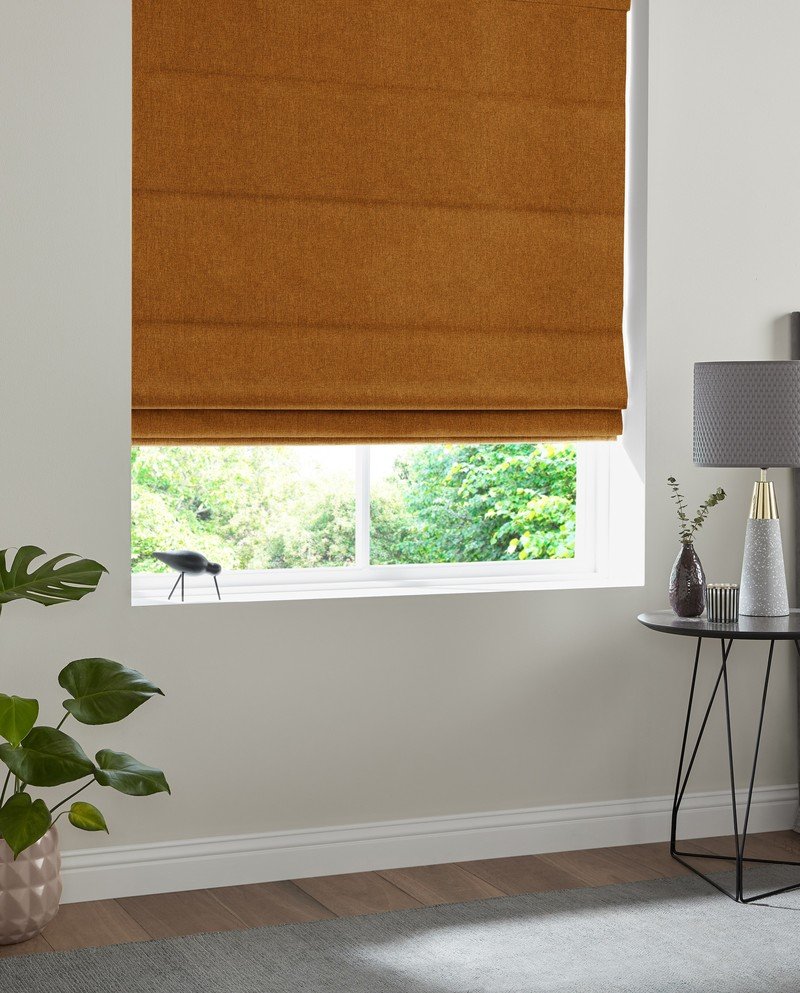 Positano Roman Blind in Rust | 4.8 Star Brand Rating | Terrys