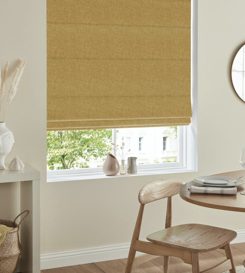Positano Roman Blind Saffron