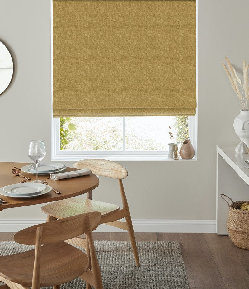 Positano Roman Blind Saffron