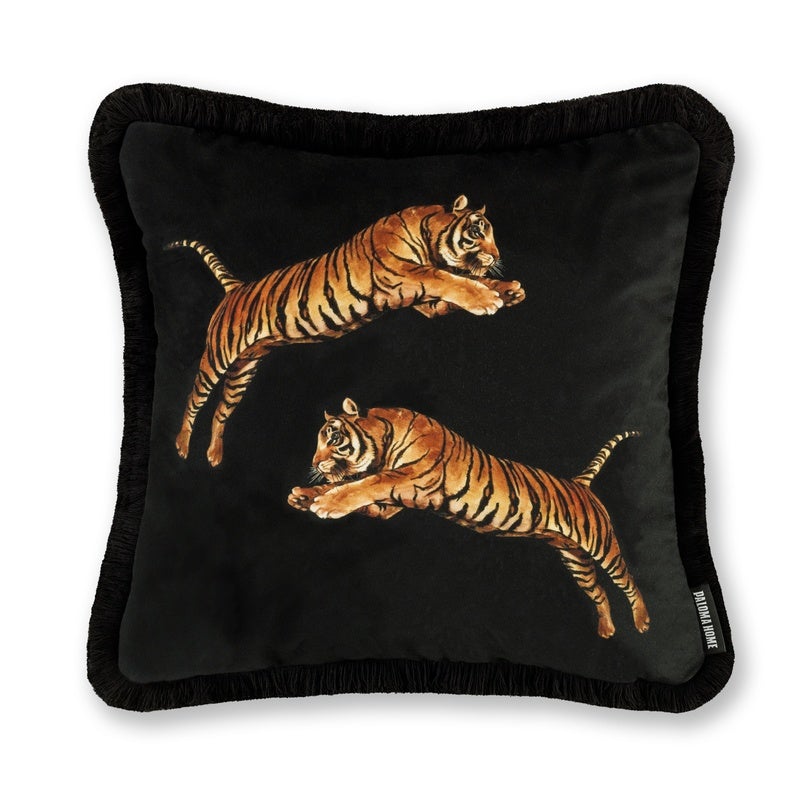 Paloma Home Pouncing Tigers Duvet Cover Bedding Set Blossom