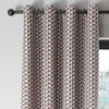 Fusion Prado Ready Made Eyelet Curtains Grey Terracotta
