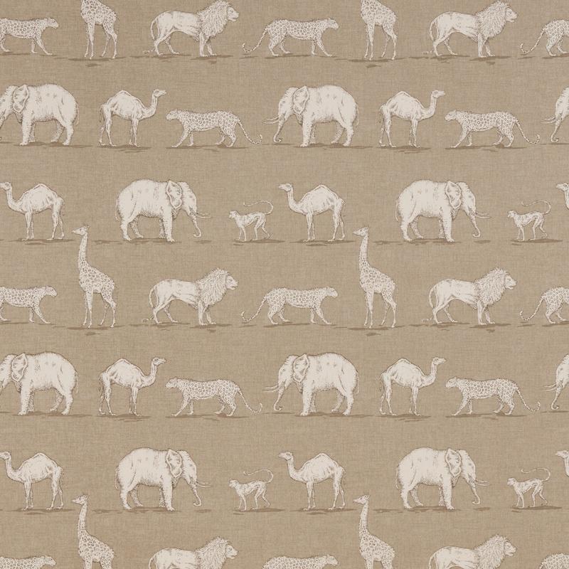 iLiv Prairie Animals Fabric Almond