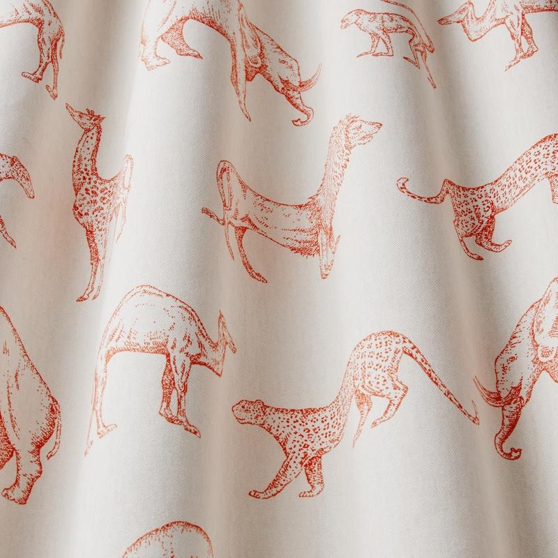 iLiv Prairie Animals Fabric Clementine