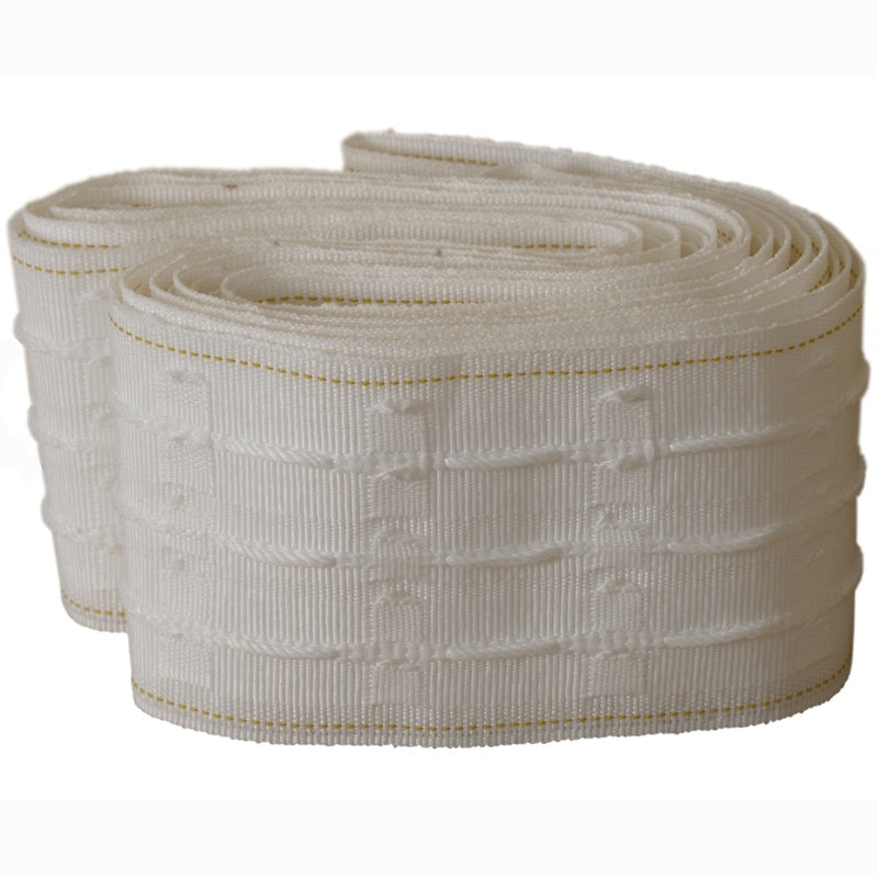 3" Premuim Curtain Tape Packs White