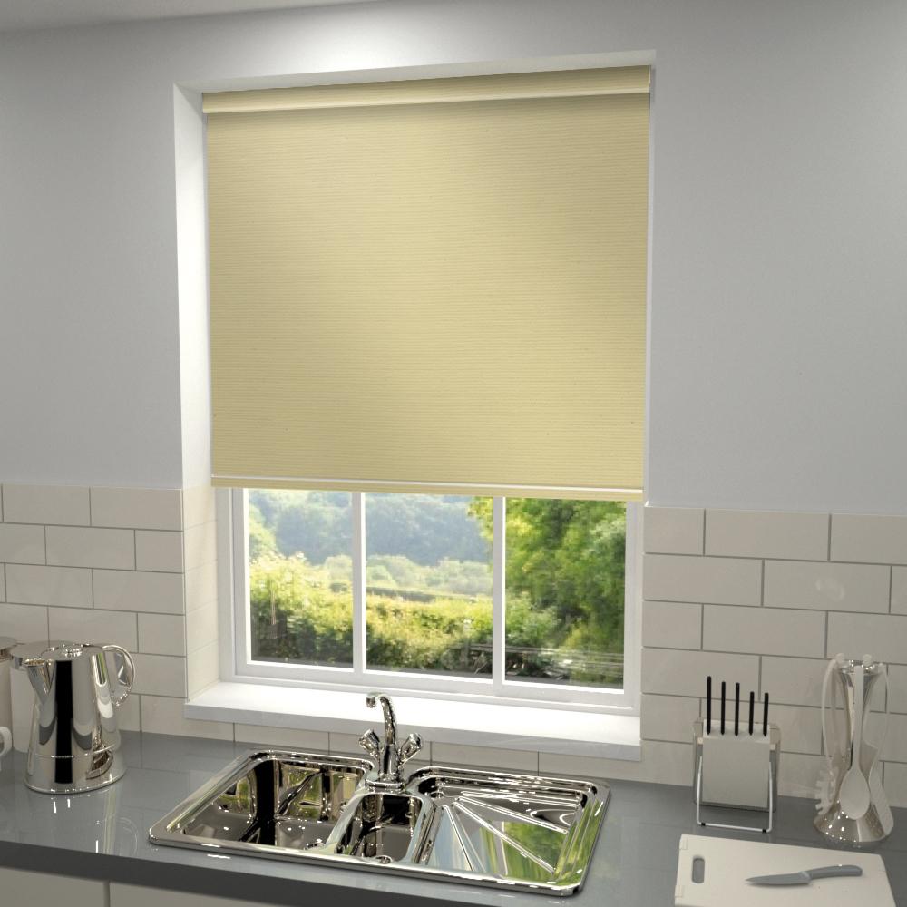 Primary Made to Measure Blackout Roller Blind Vintage Antique Cream