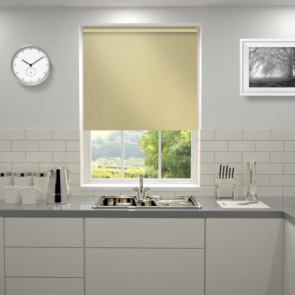 Primary Made to Measure Blackout Roller Blind Vintage Antique Cream