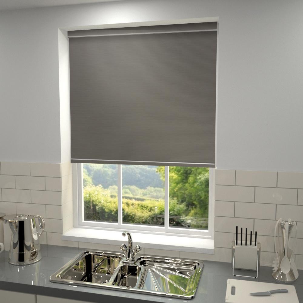 Primary Made to Measure Blackout Roller Blind Limestone Granite