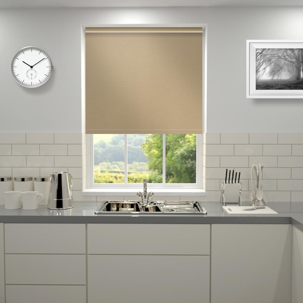 Primary Made to Measure Blackout Roller Blind Moth Latte