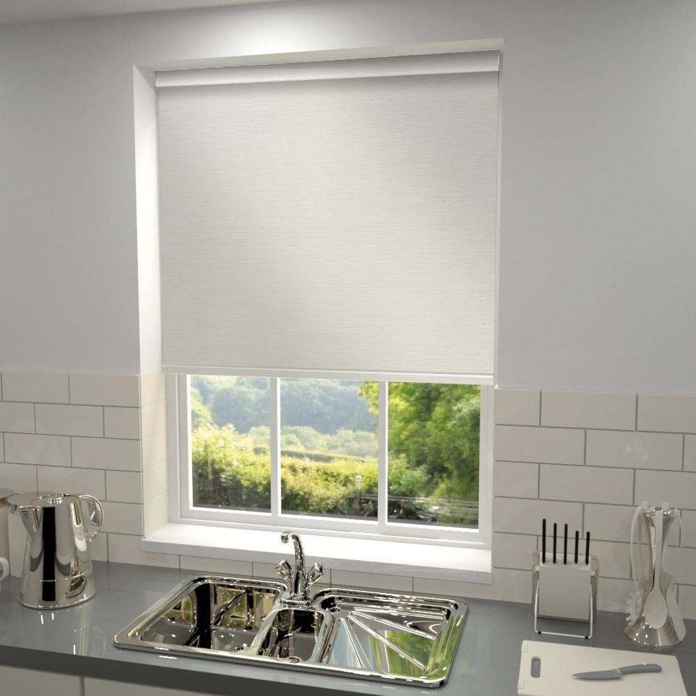 Primary Made to Measure Blackout Roller Blind Brilliant White