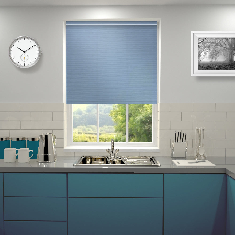 Primary Made to Measure Roller Blind Air Blue Sky Blue