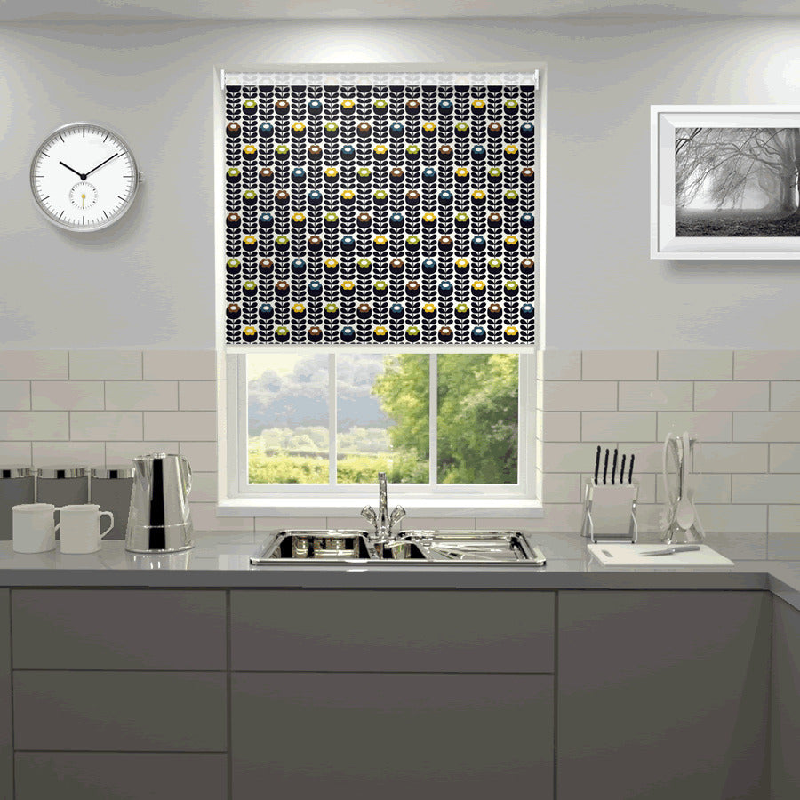 Orla Kiely Primrose Made to Measure Blackout Roller Blind Multi