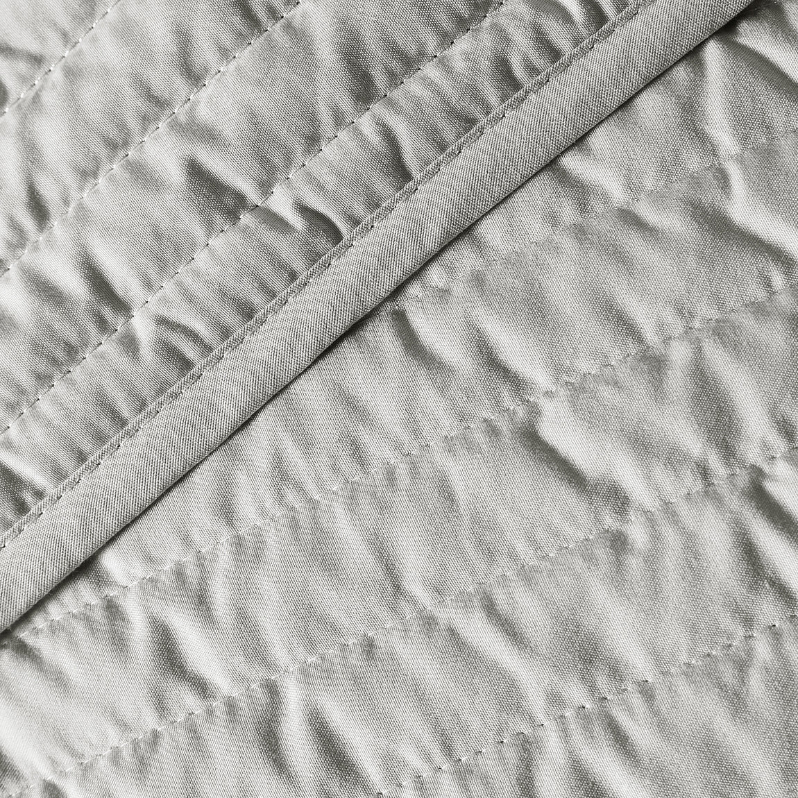 Bianca Quilted Lines 220cm x 230cm Bedspread Silver