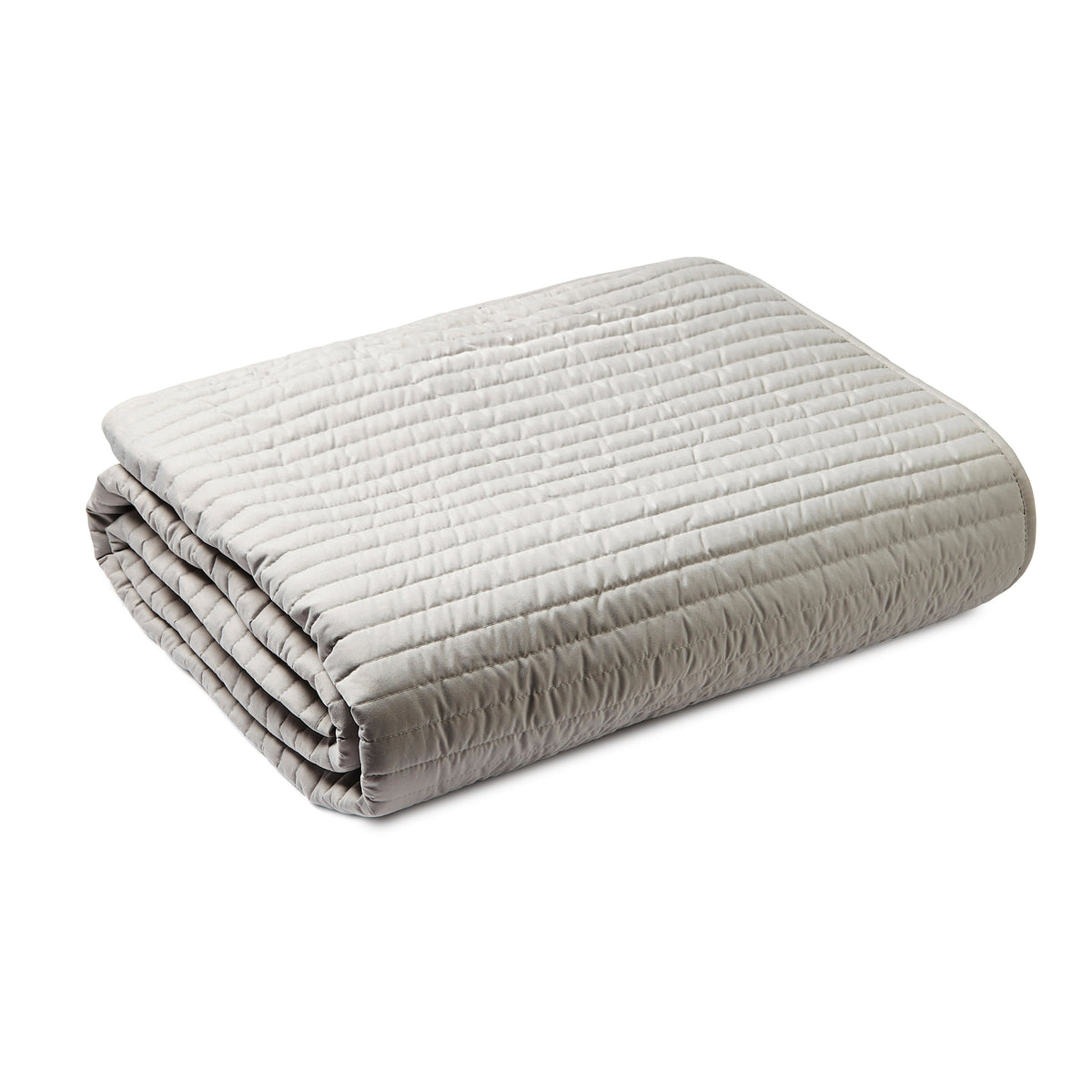 Bianca Quilted Lines 220cm x 230cm Bedspread Silver
