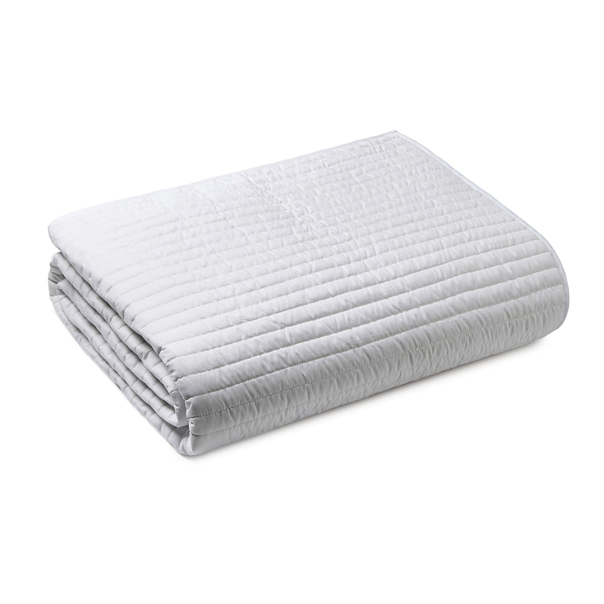 Bianca Quilted Lines 220cm x 230cm Bedspread White