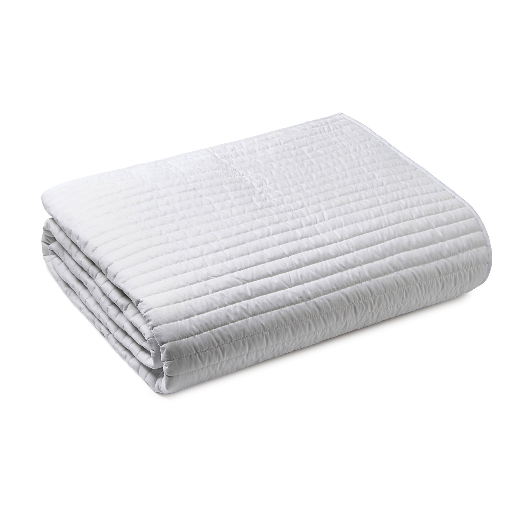 Bianca Quilted Lines Bedspread 220cm x 230cm White