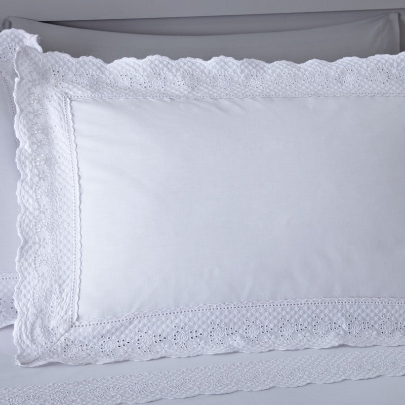Serene Renaissance Duvet Cover Bedding Set White