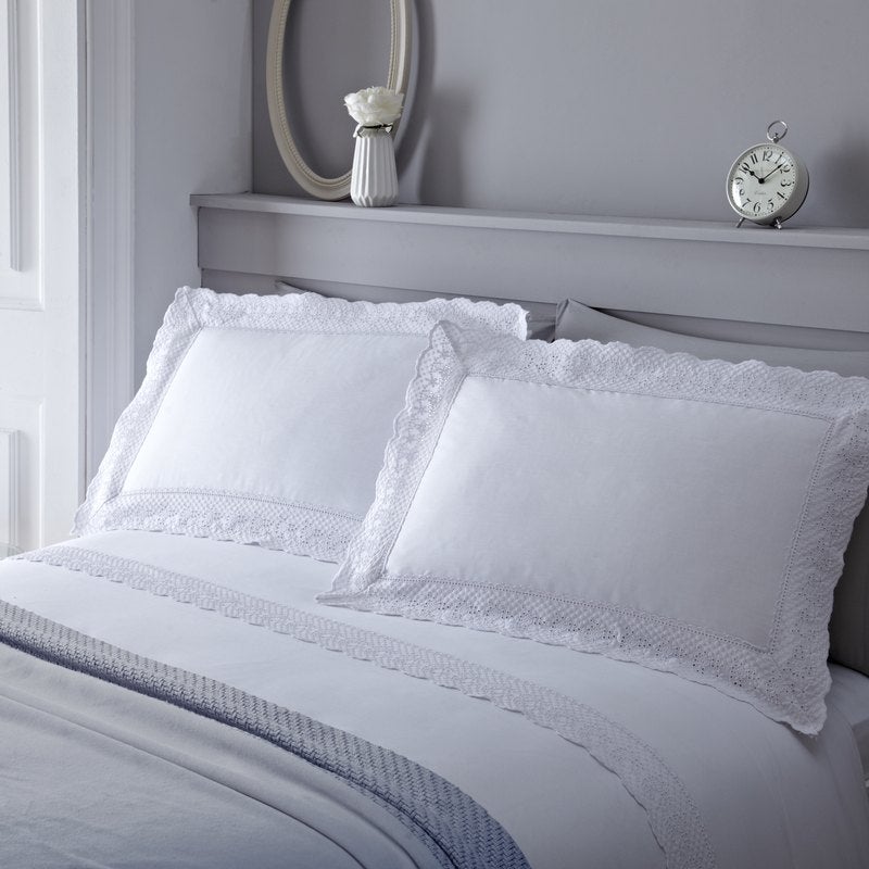 Serene Renaissance Duvet Cover Bedding Set White