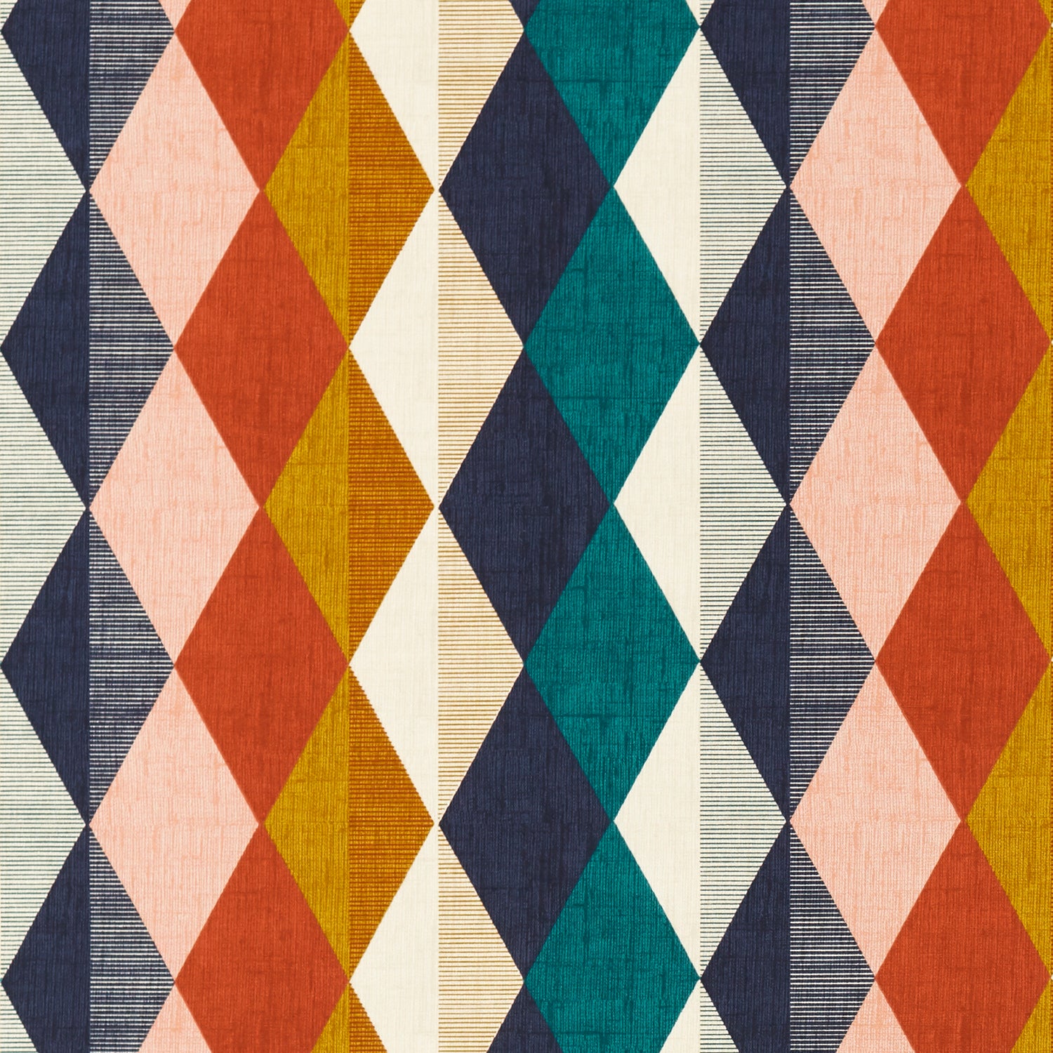 Clarke & Clarke Denver Fabric Retro
