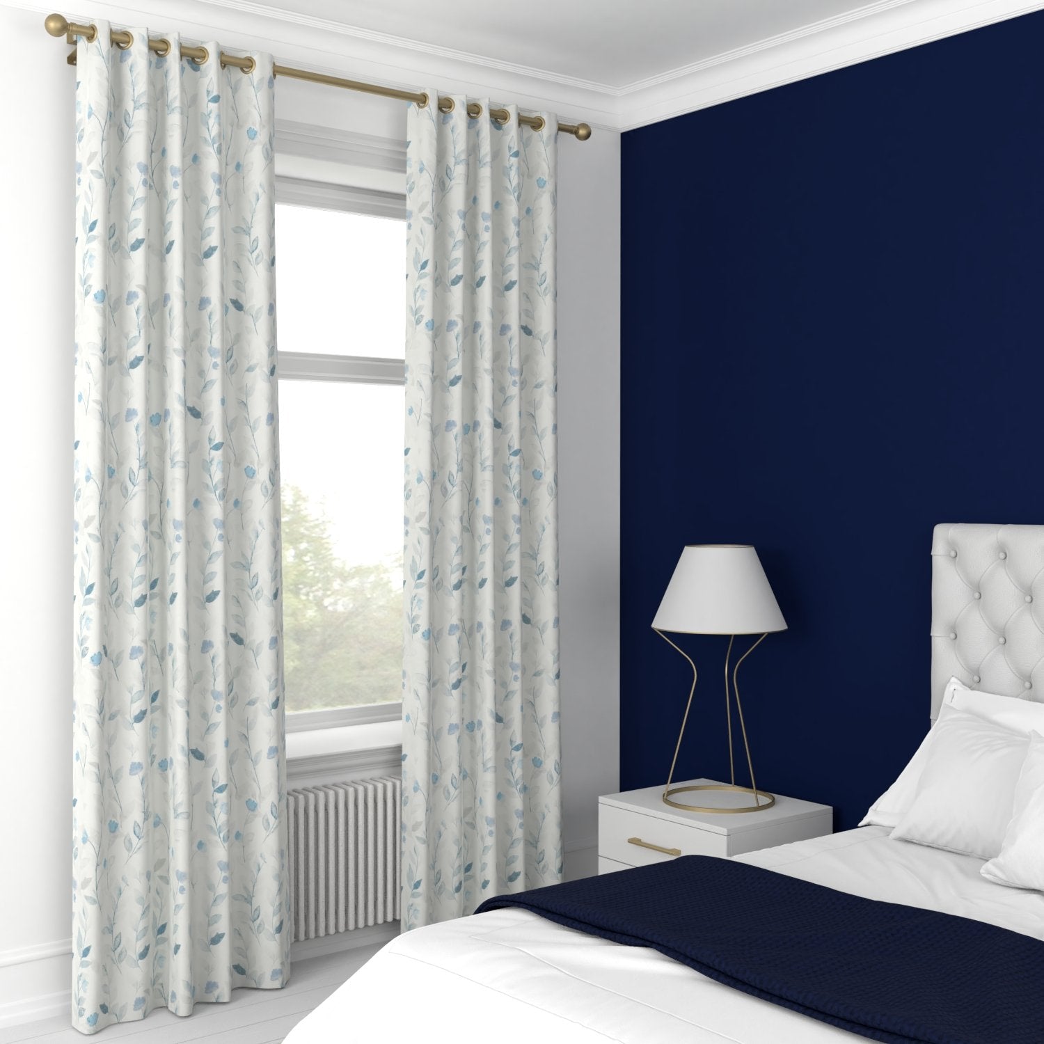 Reus Made to Measure Curtain Cornflower Blue