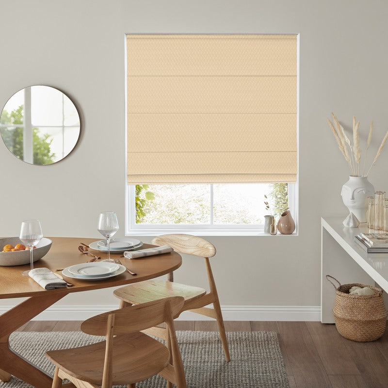 Kivu Made to Measure Roman Blind Champagne