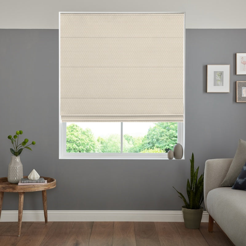 Kivu Made to Measure Roman Blind Ivory