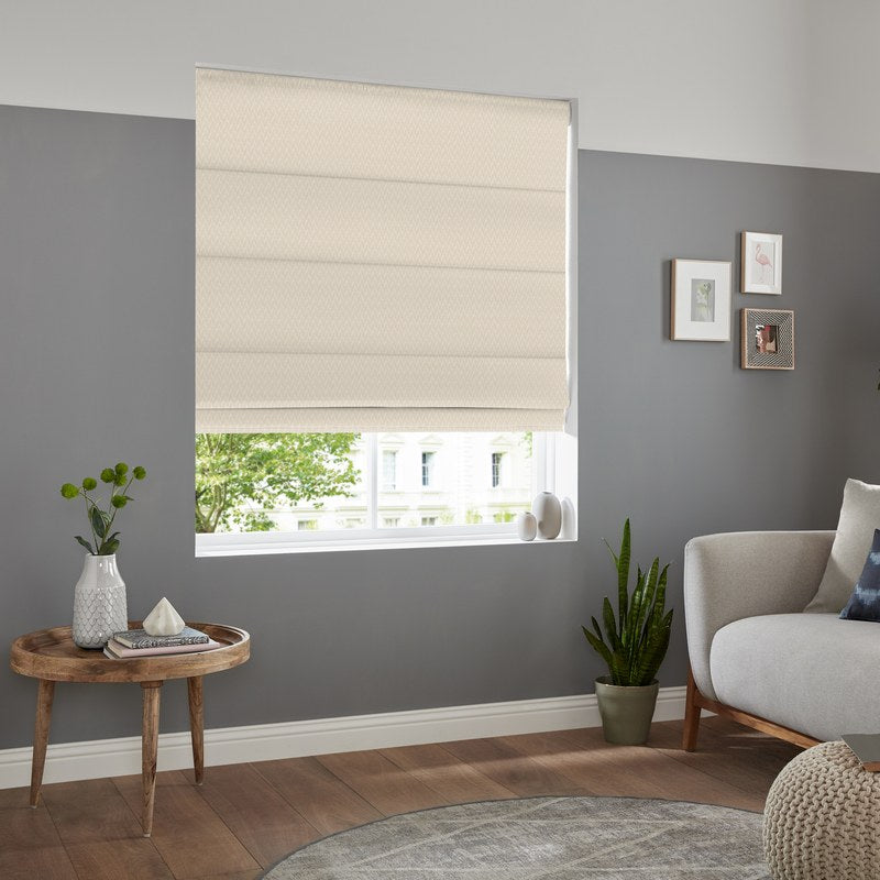 Kivu Made to Measure Roman Blind Ivory