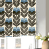 Orla Kiely Rose Bud Made to Measure Roman Blind Powder Blue